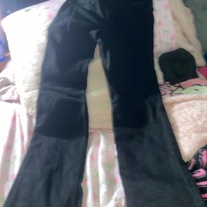 Hollister Black Mid-Rise Bootcut Jeans